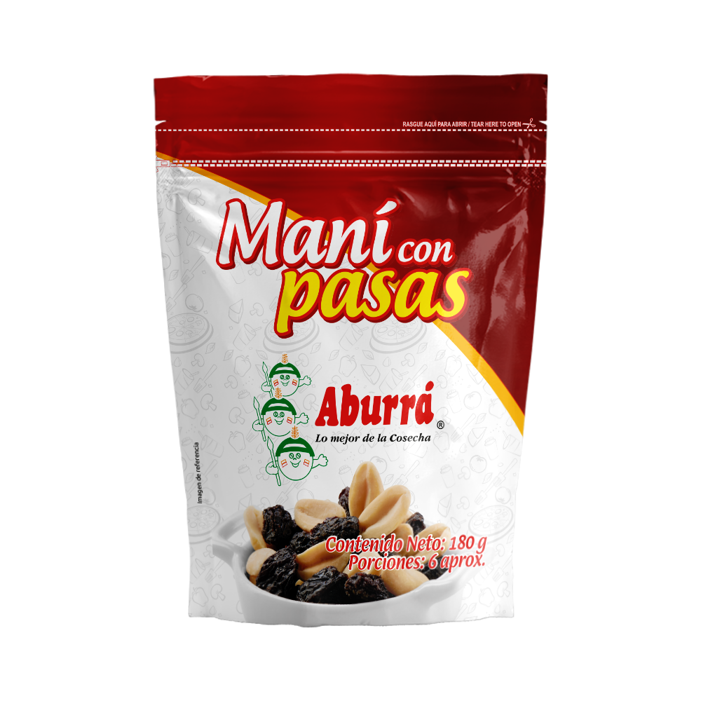 Maní con Pasas x 180g
