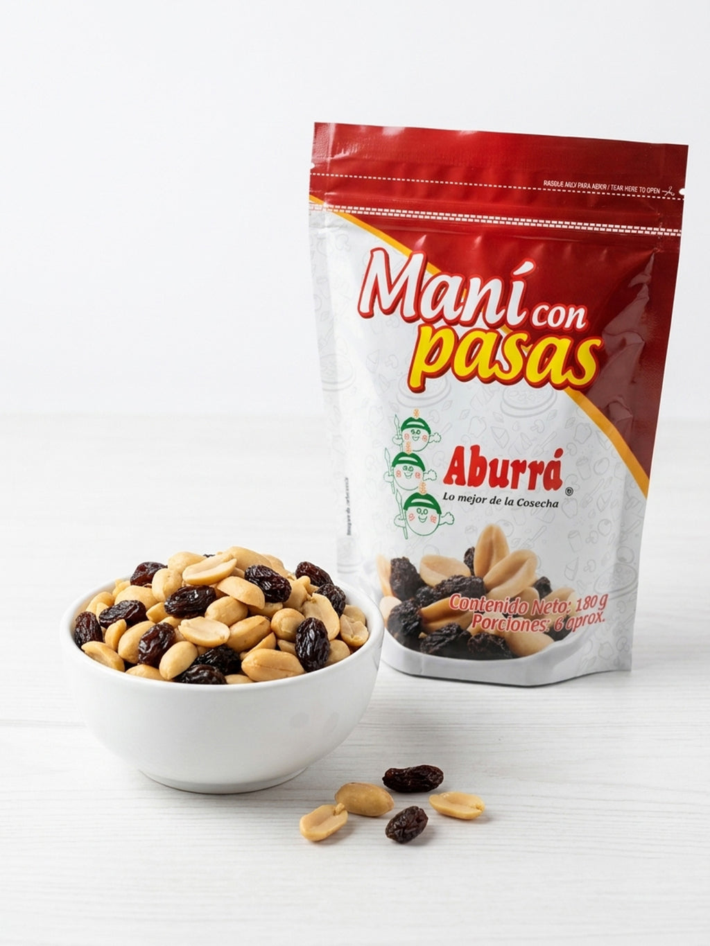 Maní con Pasas x 180g