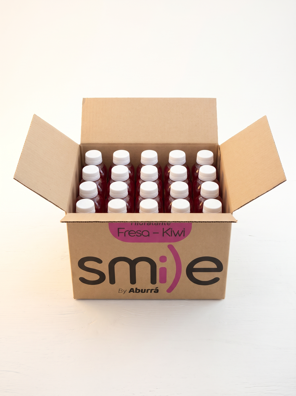 Smile Fresa-Kiwi Caja x20 · Bebida Hidratante 500 mL