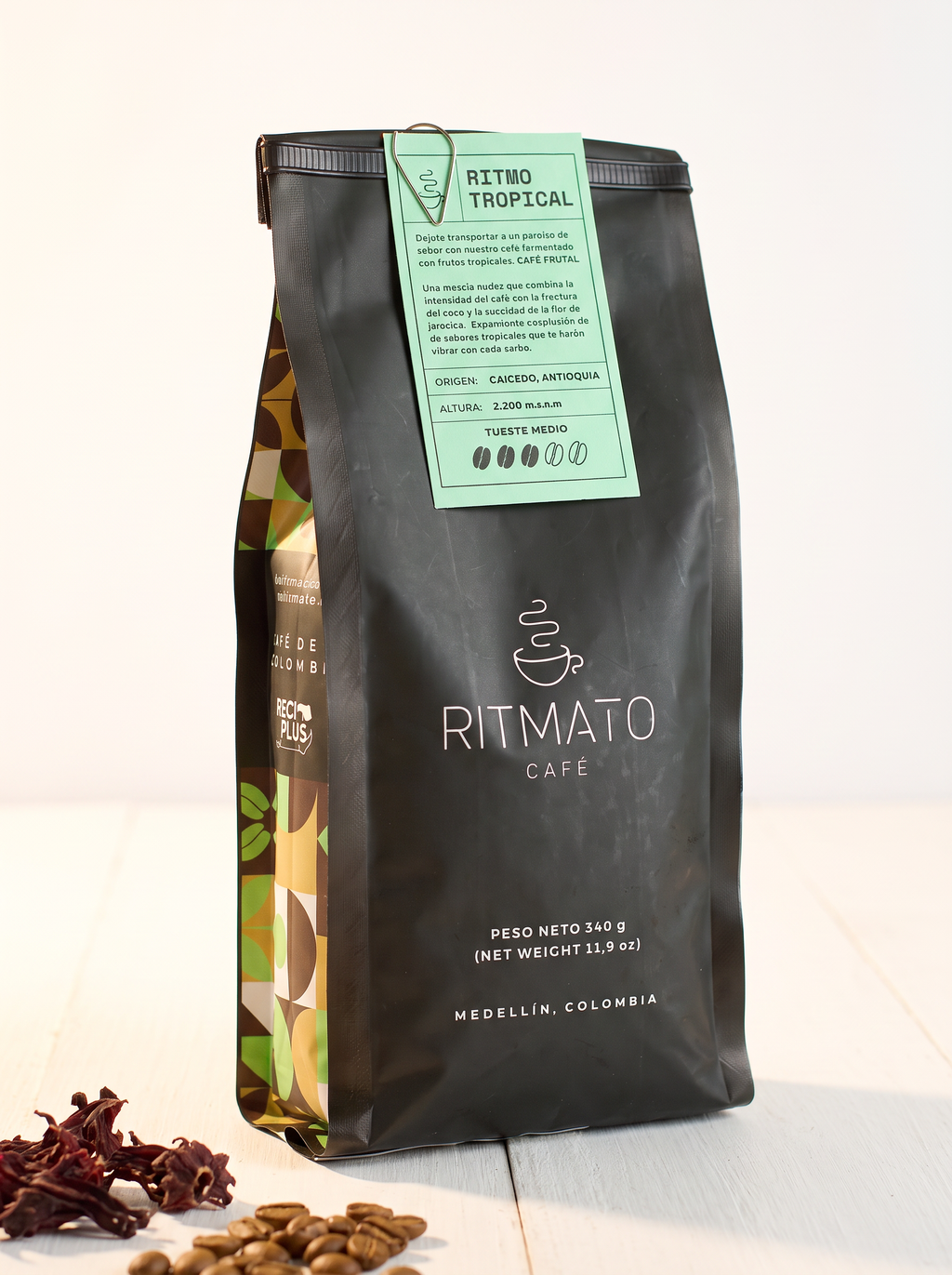 Café Ritmato Ritmo Tropical frutal molido 340 g