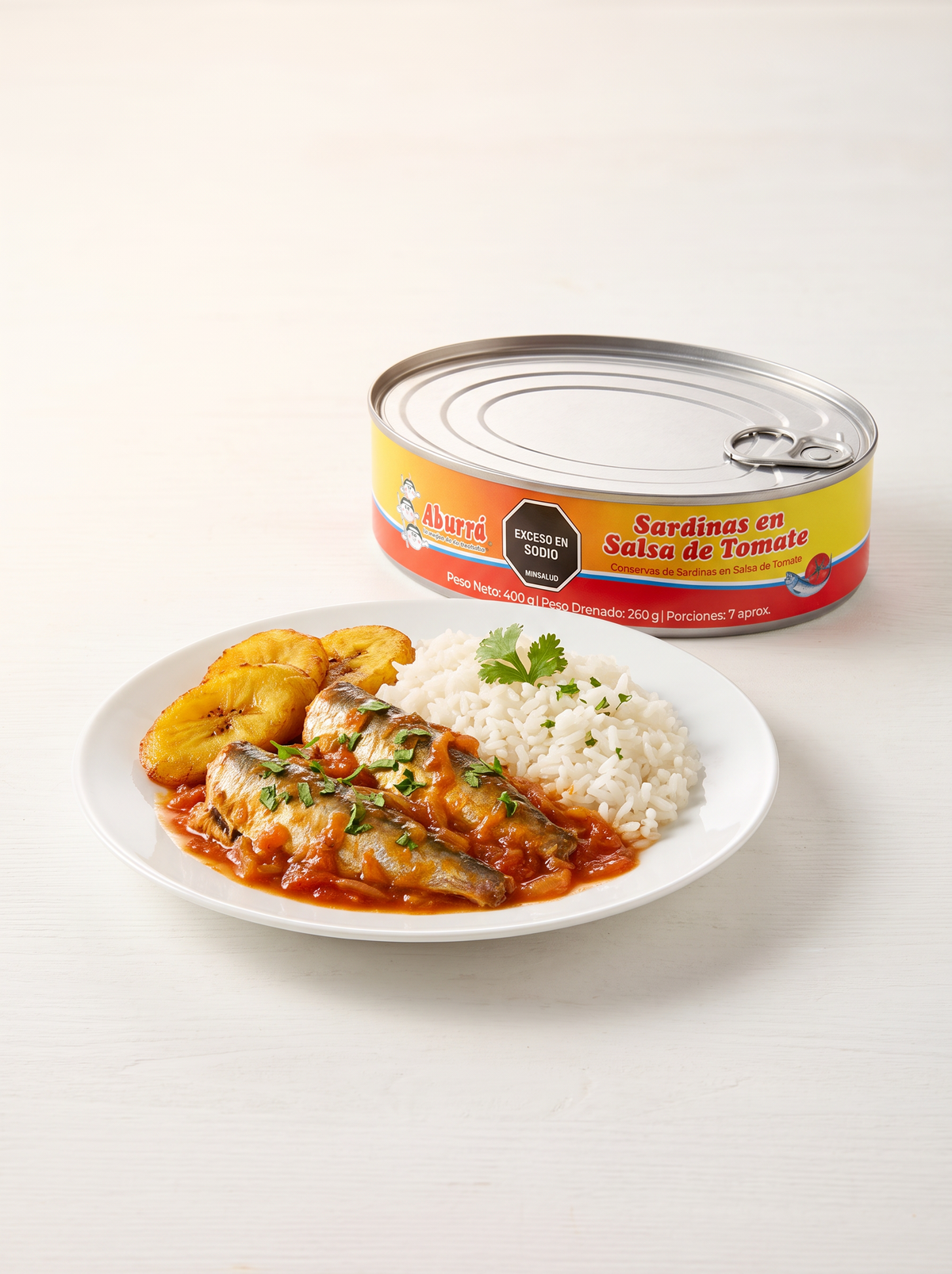 Receta preparada con Sardinas en Salsa de Tomate Ovalada Aburrá 400 g