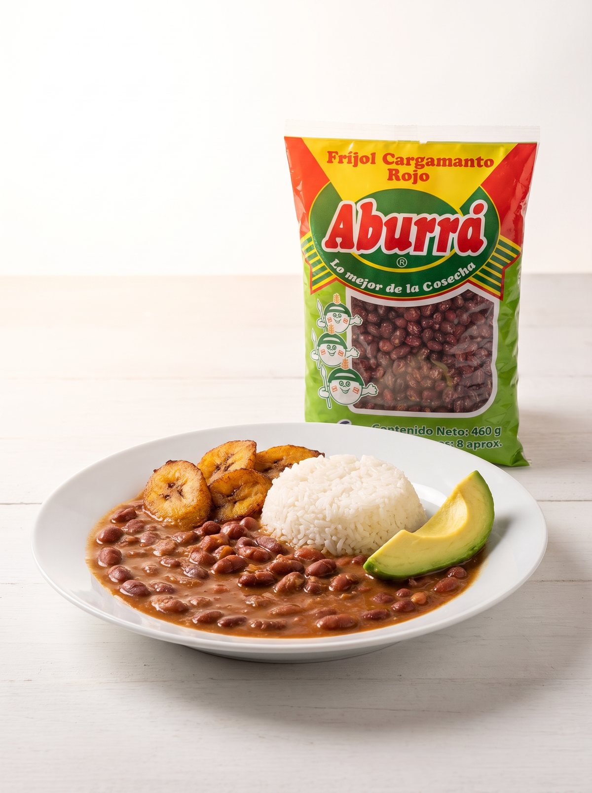 Receta preparada con Fríjol Cargamanto Rojo Aburrá 460 g